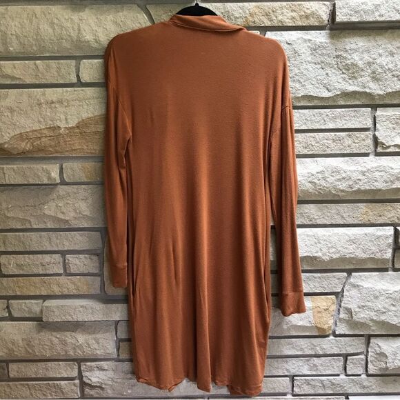 SKIMS Women's Robe in Rich Mustard - Picture 3 of 11